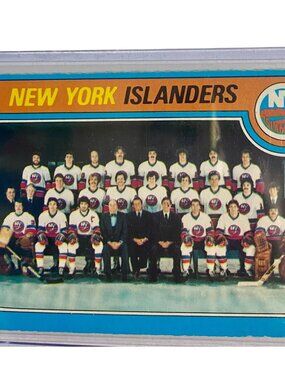 New York Islanders 1978-79 Topps Team Checklist Hockey Card #253 Vintage NHL